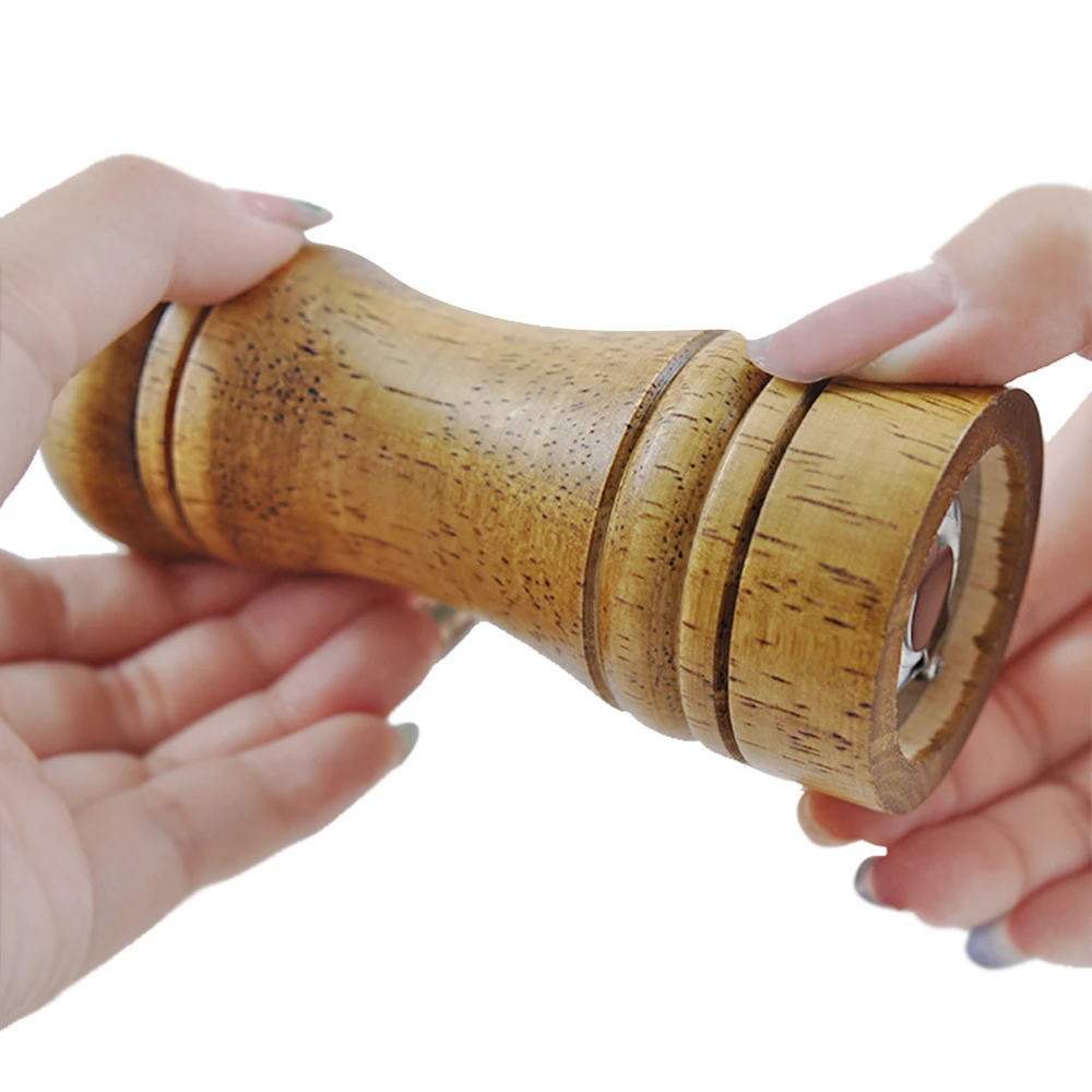 Factory Price Multifunction Solid Wood Adjustable Pepper Mills Spice Mill For Home And Kitchen