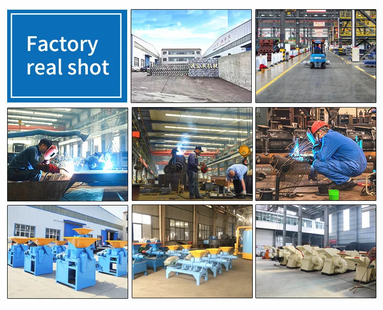 High Production Long Briquette Burning Coal Powder Briquetting Machine Press Machine Manufacturing