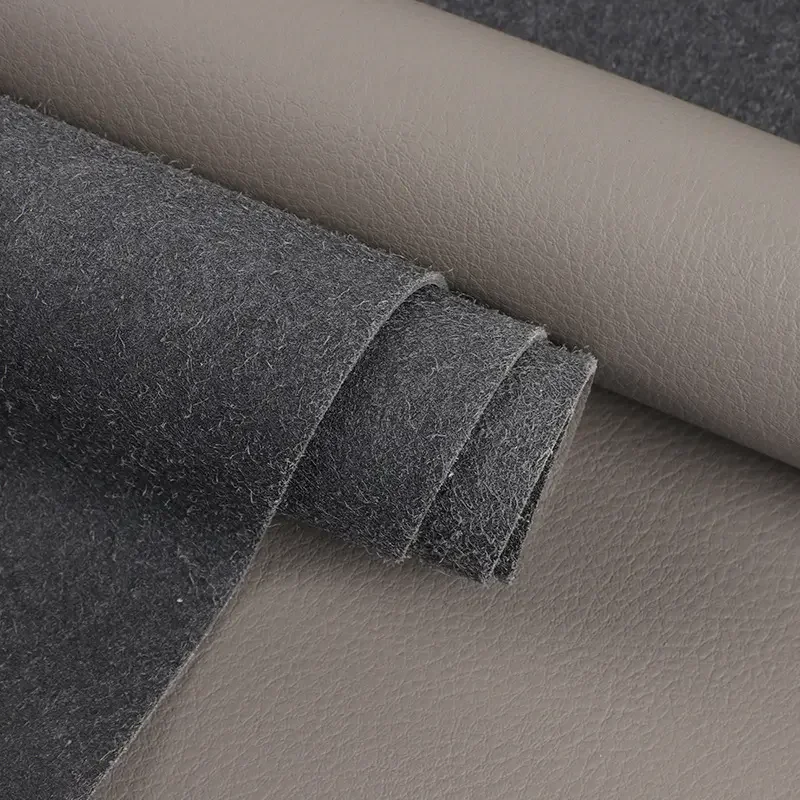 Wholesale Double Suede Microfiber Leather Synthetic Nubuck Leather For Boots Sport Shoes