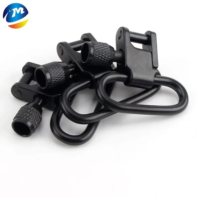 Outdoor Hunting Accessories 1 inch Detachable Sling Mount Ring metal Strap Buckles Kit black Sling Quick Detach Swivel