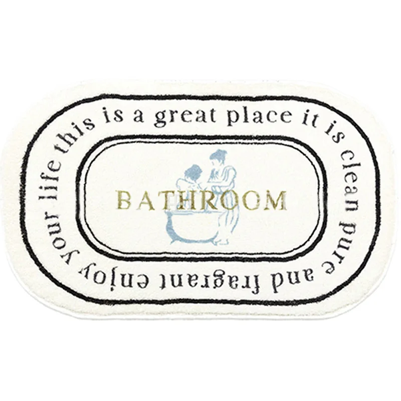 Home Nordic toilet cashmere bathroom door mat absorbent non-slip bedroom stone bedside diatomite blanket mats