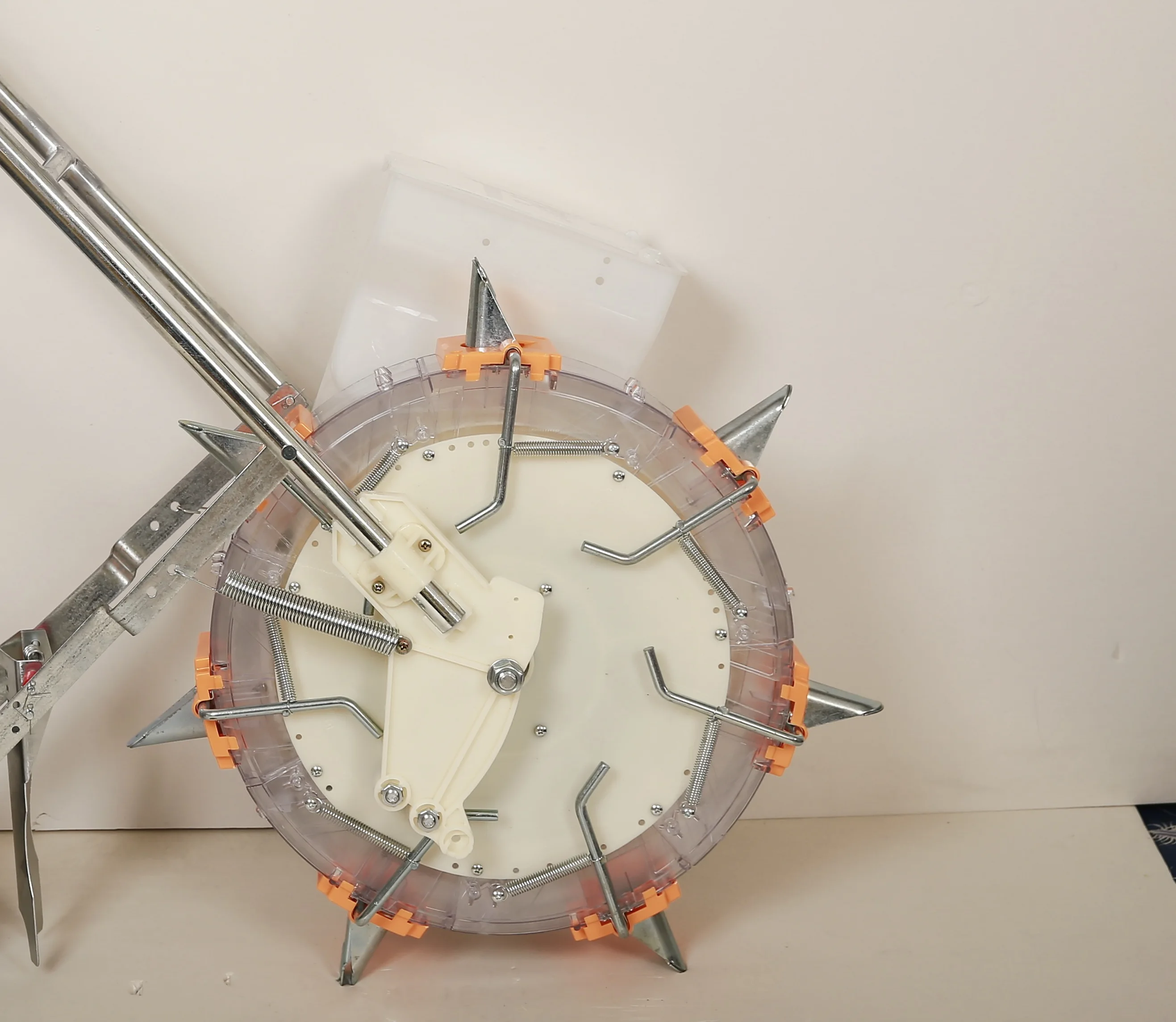 Hand push roller corn beans peanut grain seeding machine seed planter seeders Small farm planting