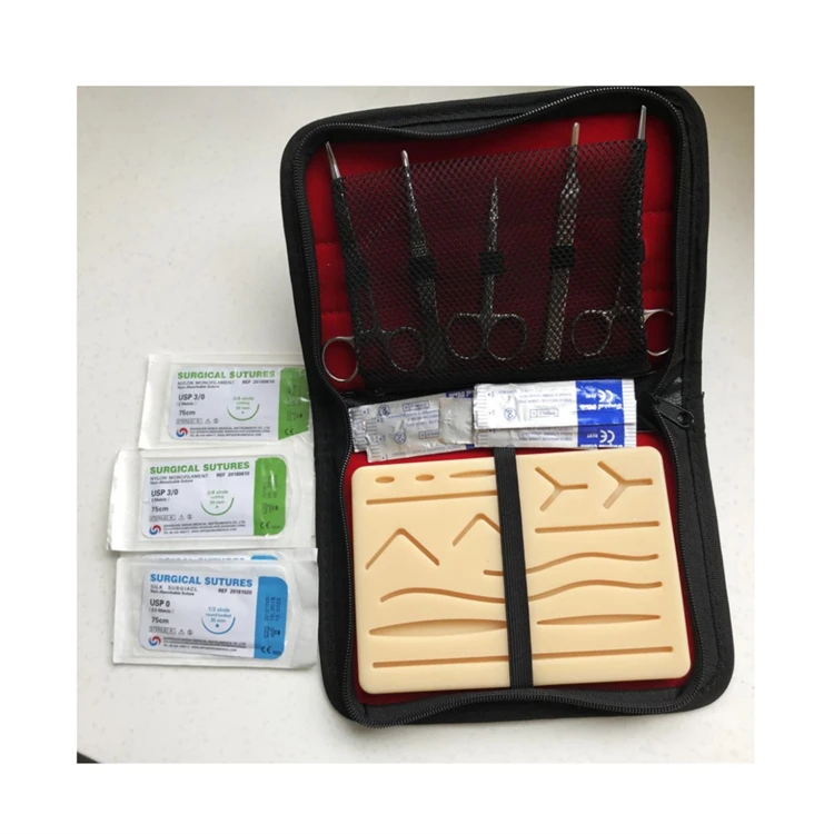 High Quality Suture Practice Kit Medical Consumables Skin Hair Medical Suture Kit For Suturing Practice