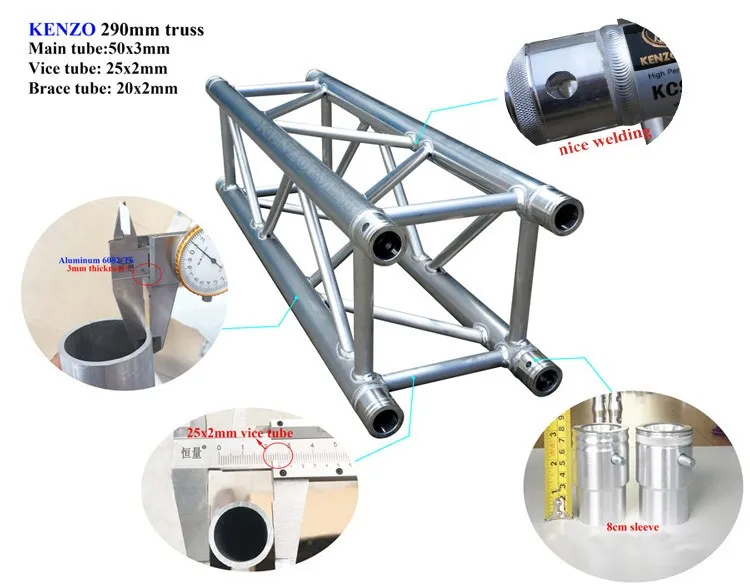 Popular Aluminum lifting towers truss ground support project