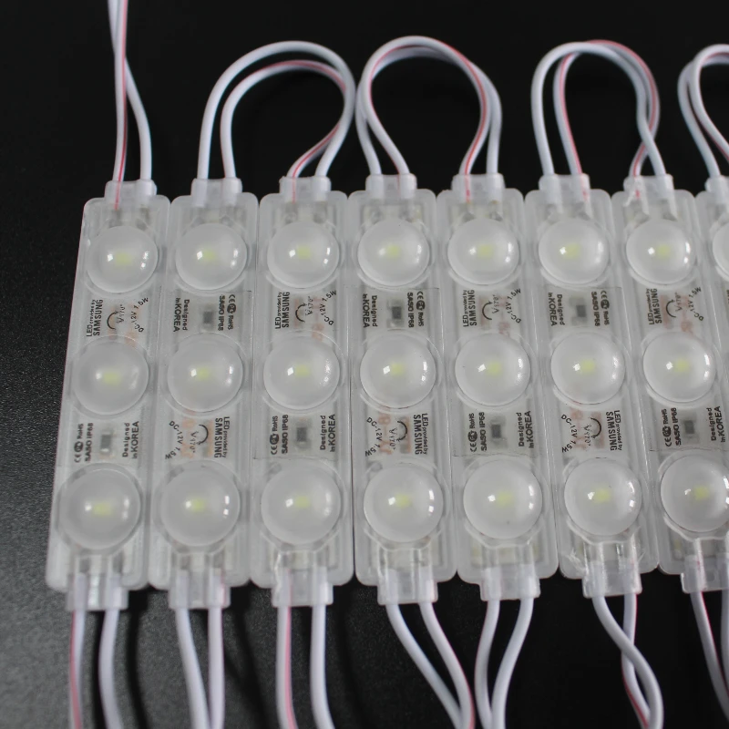 Promotional High Quality Super Bright Ultrasonic 3led White Led Module Cold Light Dc 12V Led Modules For Signs