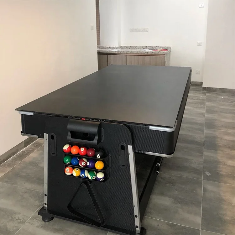 4 in 1 multi games 7ft rotating billiard pool air hockey table with dining top table tennis top
