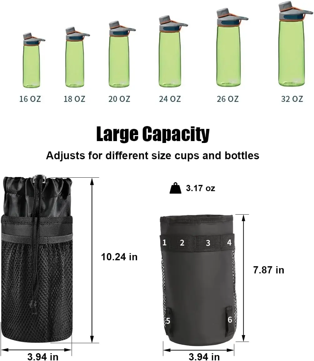 Bike Water Bottle Holder Bag Bicycle Bottle Holders with Phone Pocket Mountain Bike Handlebar Drink Container