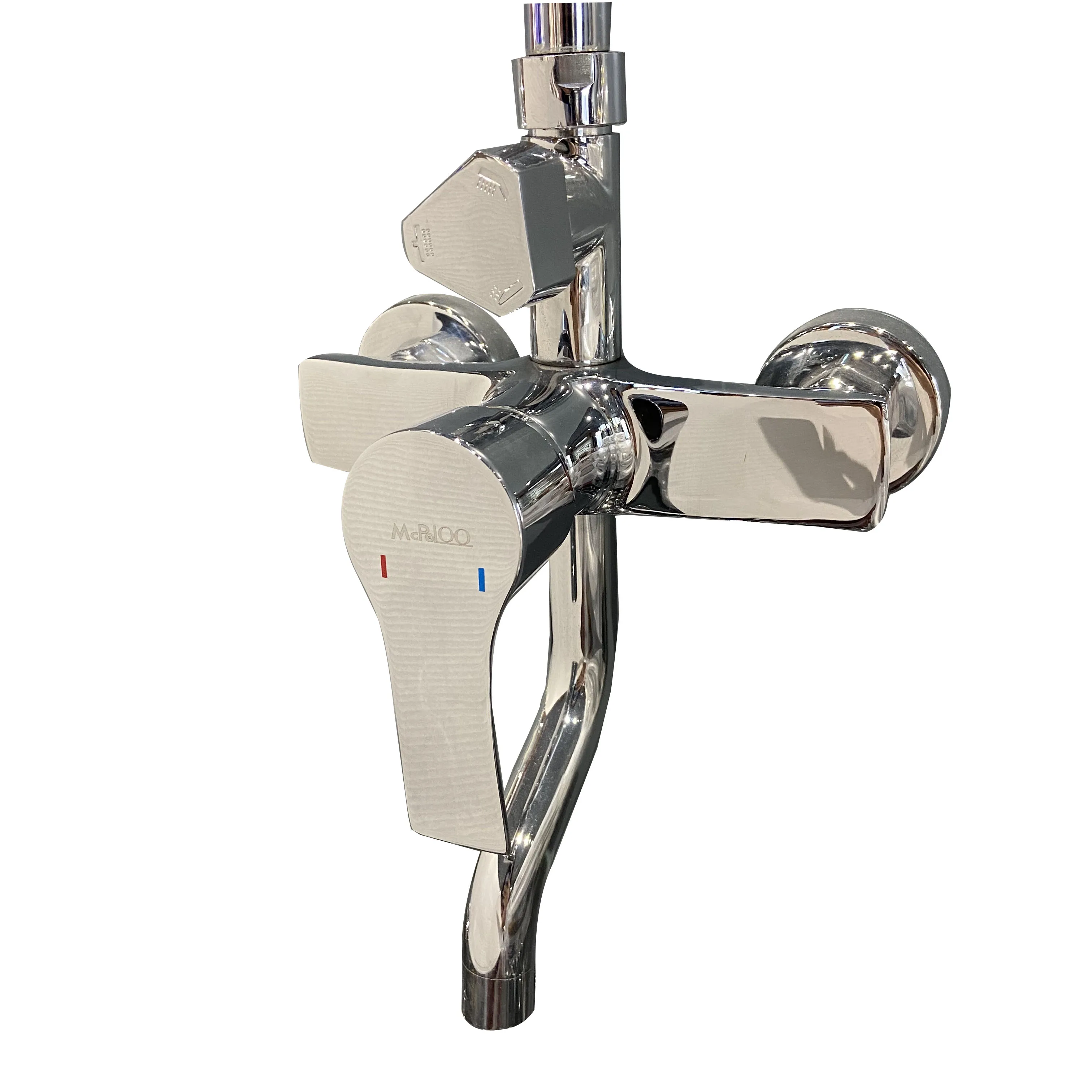 MCPOLOO MFA20503 Роскошная латунная горячая/холодная вода, Высококачественная настенная душевая колонка