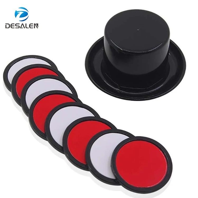 Desalen Close Up Stage Props Magician Kids Toys Magic Tricks Rainbow Piece Plastic Magic Hat