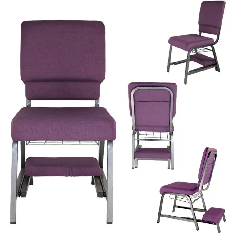 Wood Chapel Pew Pulpit Cover Stackable Wooden Comfortable Stacking Hotel Room Furniture Church Pastor Chairs