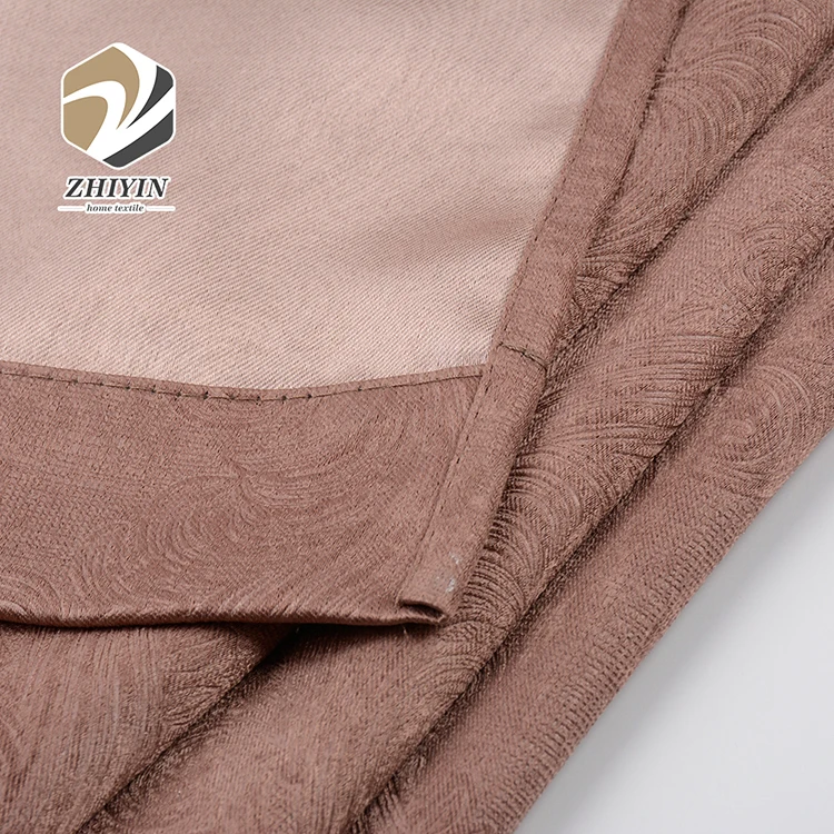 
Accept custom beautiful jacquard wholesale hotel blackout curtain 