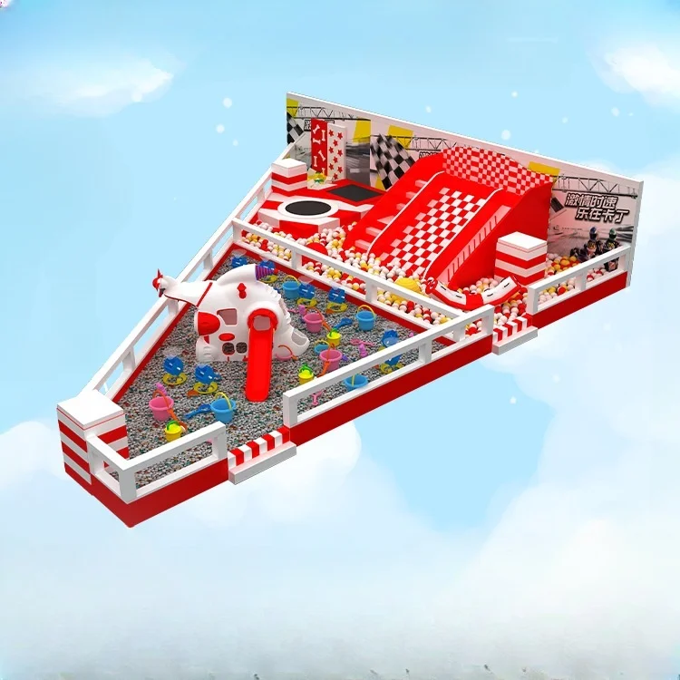 Inflatable Bounce Children Playground Indoor Amusement Equipment Disc Design Kids Park Playground for Kids