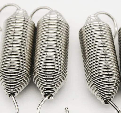 Universal hook pull spring nickel plated stretch 360 rotating non-standard part spring