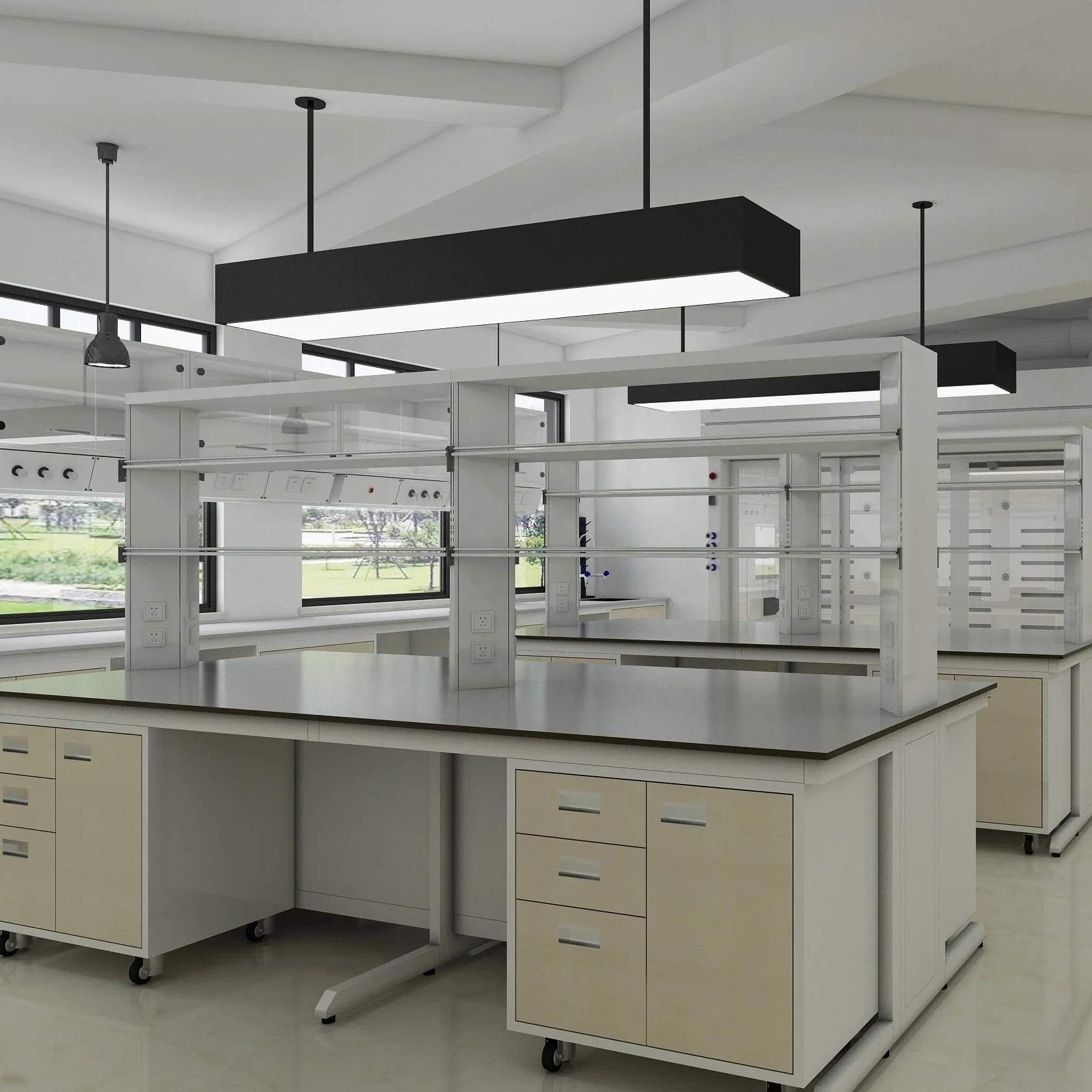 OEM laboratory equipment desk furniture microbiology lab furniture lab tables casework bench