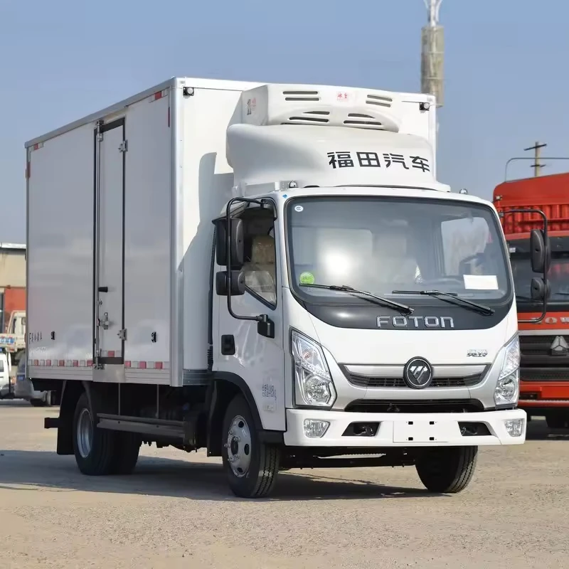 Китай новый Foton транспортная пища мясная рыба 5 тонн морозильник фургон 4x2 рефрижератор
