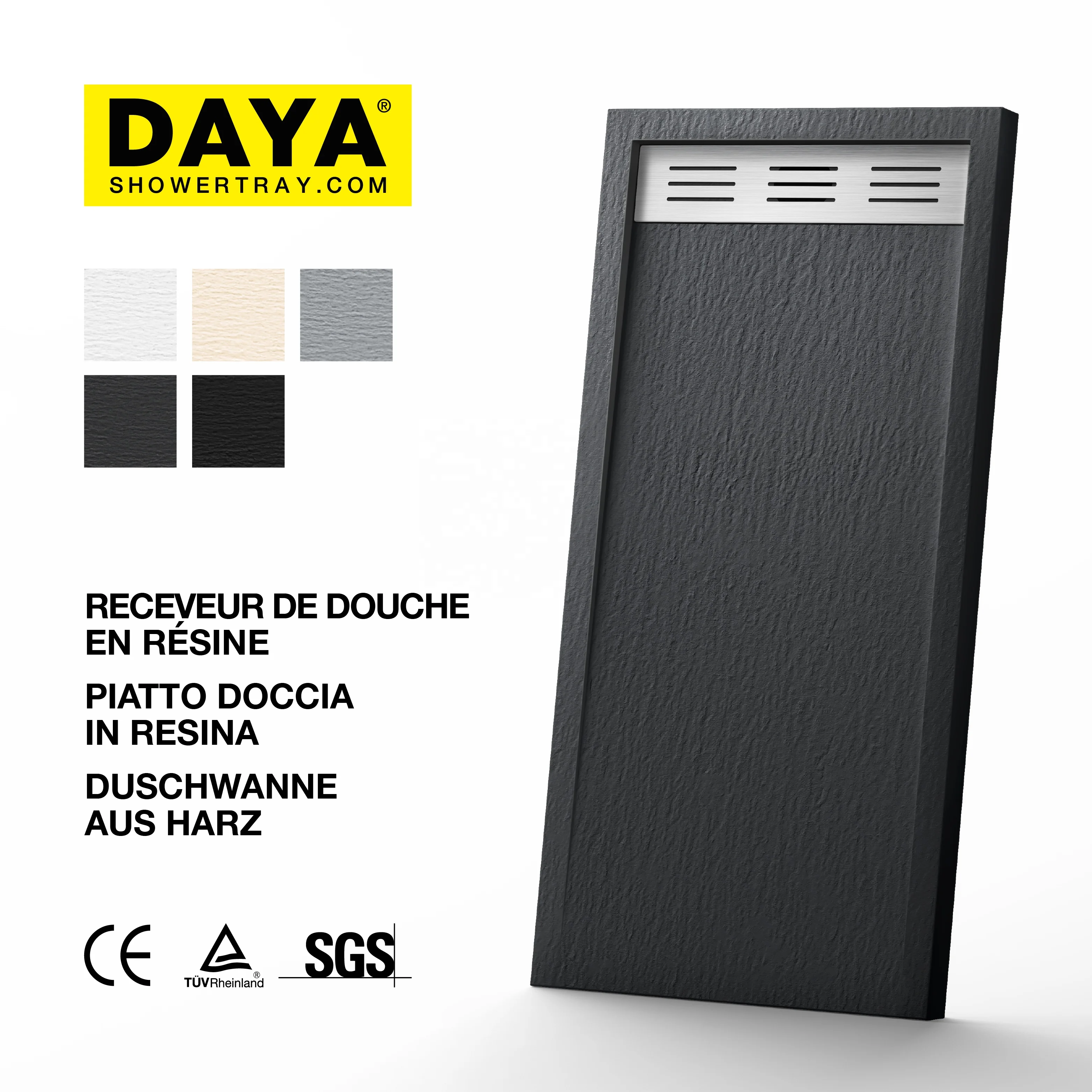 CE Certificated Shower Pan Waterproof Quality Guarantee Shower Pan Durable Perfect Packaging Shower Tray