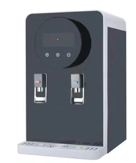 desktop 5 stage ro system drinking hot and cold water dispenser with ice maker