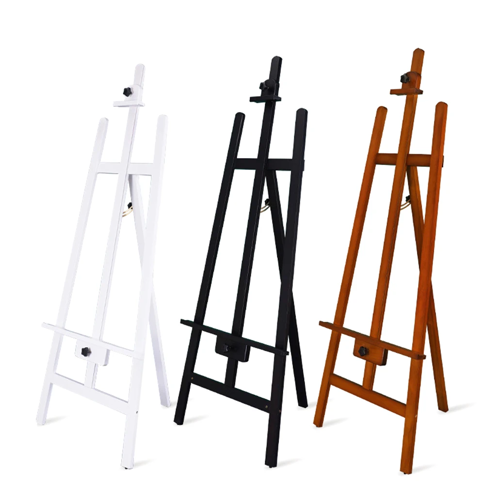 Panwenbo Art Students Wooden Painting Sketch Easel Studio Folding Triangle Rear Support Easel