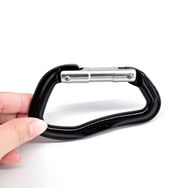 25KN Aviation Aluminium Straight Gate Climbing Carabiners for Mountaineering
