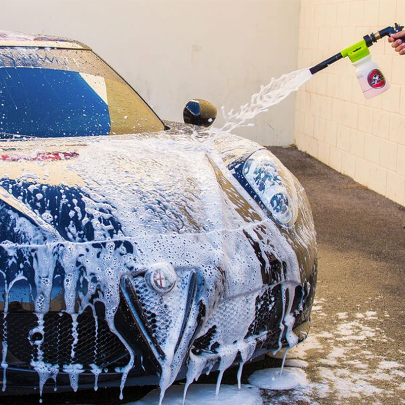 Low pressure adjustable snow foam lance Car Wash Kit with Foam Gun Bucket and 16 oz Car Care Cleaning