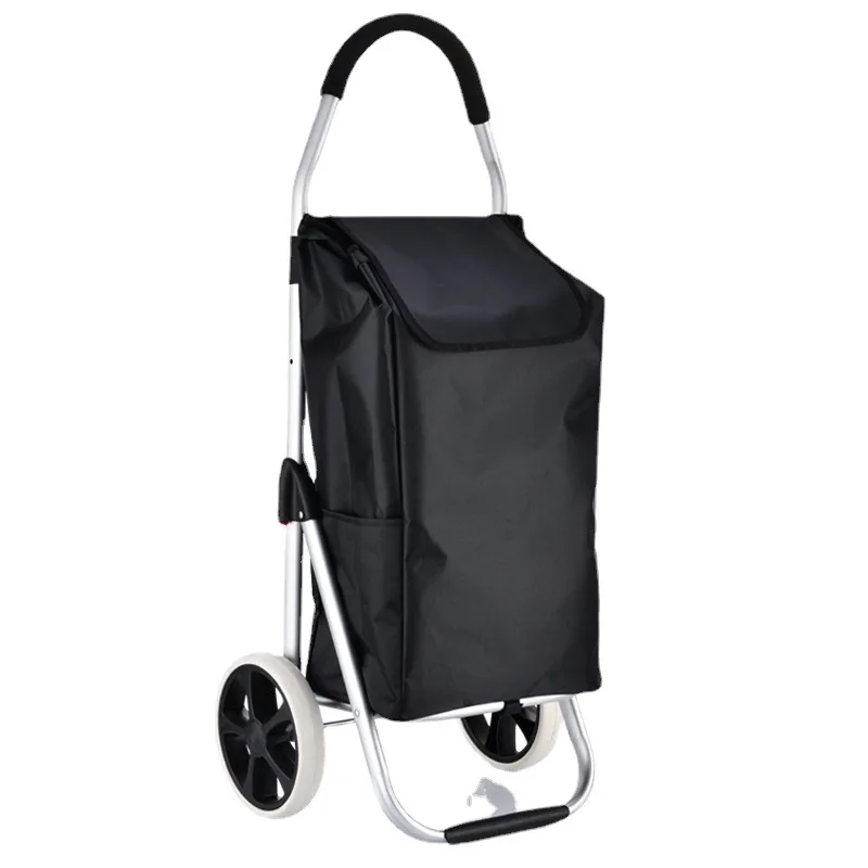 Bigger Trolley 2 Wheel Dolly Grocery Foldable Climbing Stair 6 Wheel Hand Shopping Trolley Luggage Cart bag