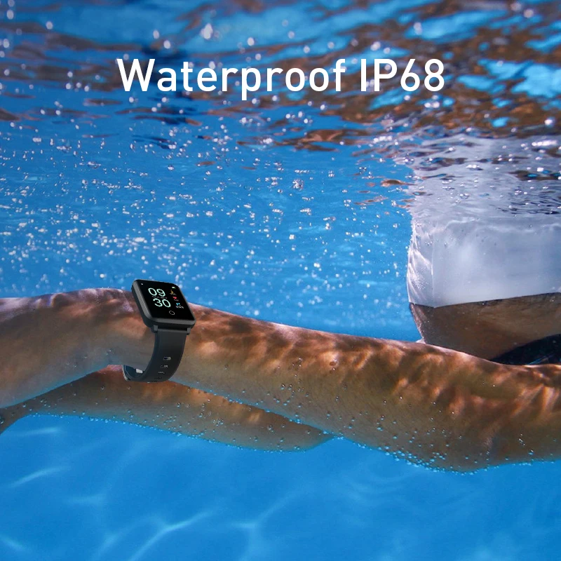 J-стиль полный сенсорный монитор сердечного ритма водонепроницаемый IP67 фитнес трекер
