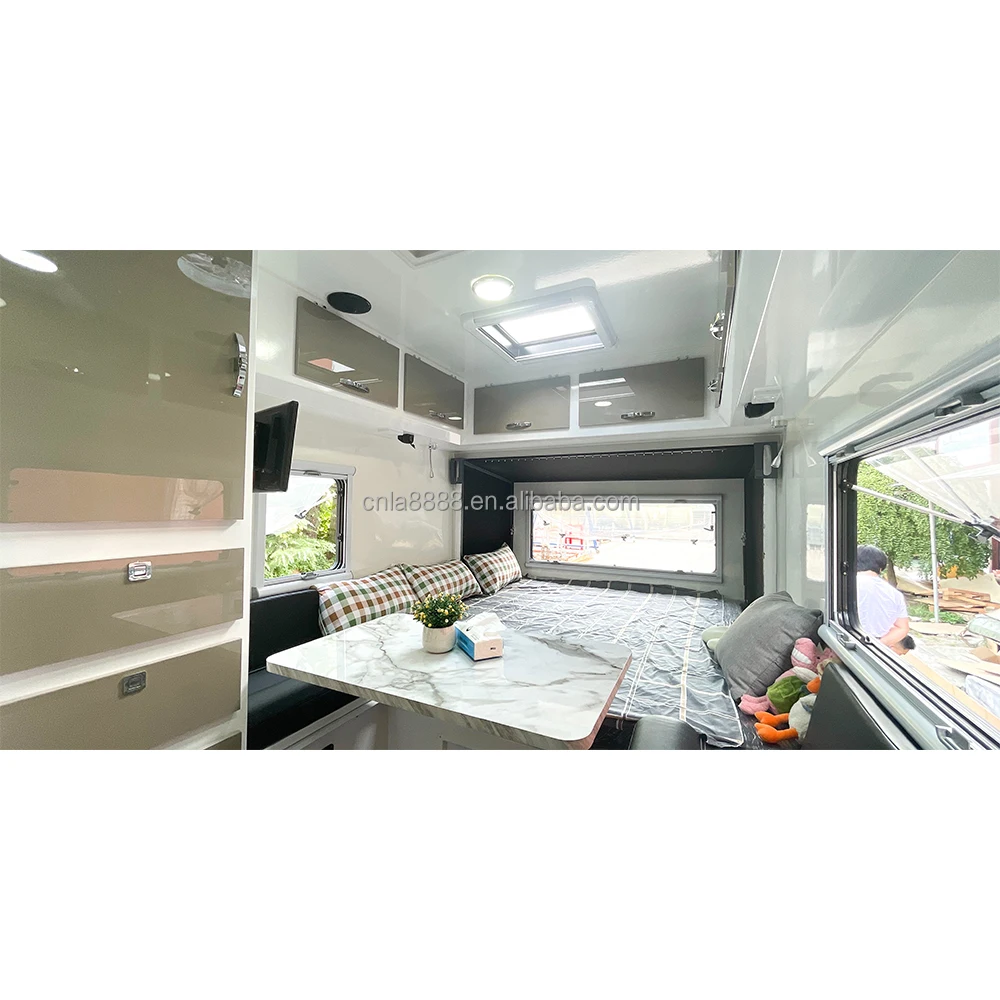 2023 hot sale 4 person motorhome RV caravan pop top caravan offroad camper