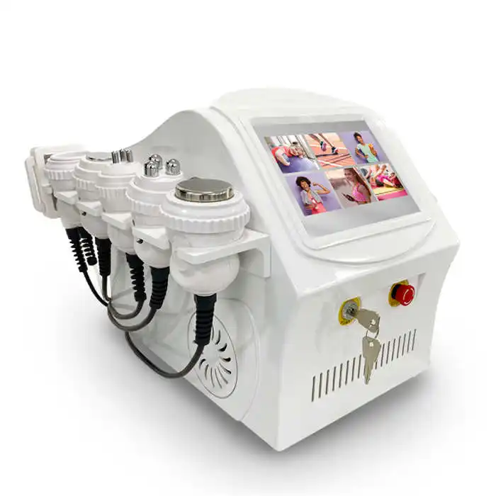 Vacuum System Cavitation 6 In 1 40k 40khz 80K Radio Frequency Ultrasonic Ultrasound Fat laser Slimming Machine