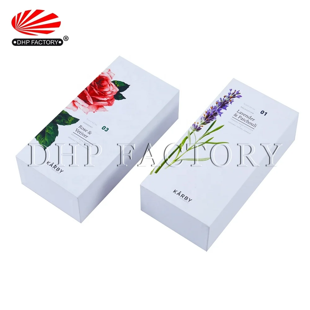 Элегантный полноцветный индивидуальный логотип Жесткий картон раздвижной ящик стиль Рид диффузор упаковочная бумажная коробка