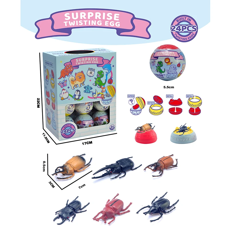 Surprise Capsule Egg Toys Blind Box Stuffed Classic Mini Marine Animals Toys For Kids