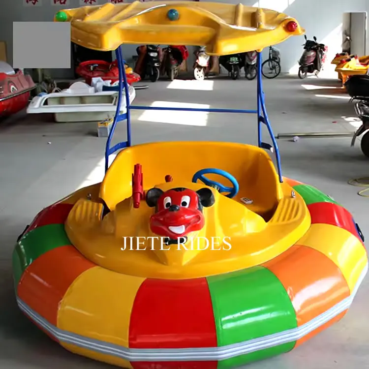 Inflatable bumper cars water pool Kids Inflatable Electric Fiberglass Rubber Plastic Bumper Boat for Amusement Park Gas powered