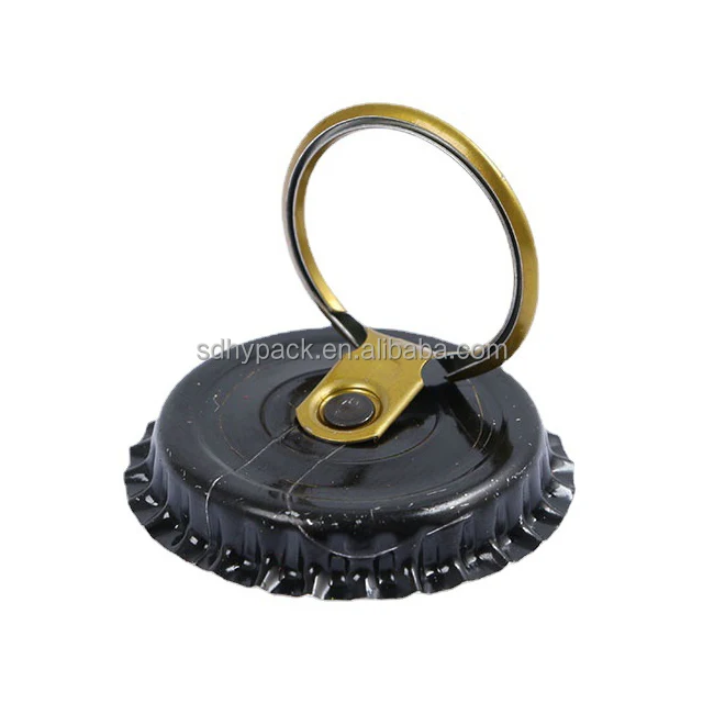 Factory Bulk Sale Custom 26mm Standard Size Easy Pull Ring Beer Bottle Crown Cap Metal Cap For Beer Glass Bottles