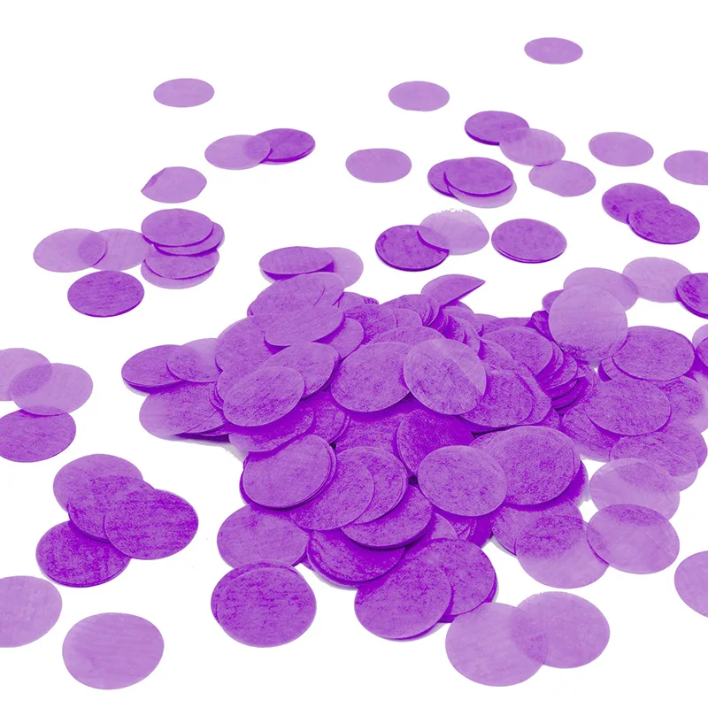 Разноцветные бумажные салфетки с конфетти, биоразлагаемые Круглые Конфетти, пуш-конфетти для украшения свадьбы и мероприятия