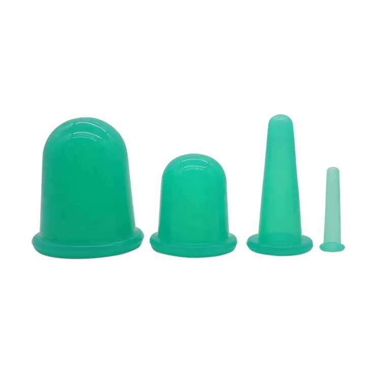 Reusable Health Care Silicone Body Massage Chinese Cupping Set Suction Cups Anti Cellulite Silicone Vacuum Therapy Massage Cups