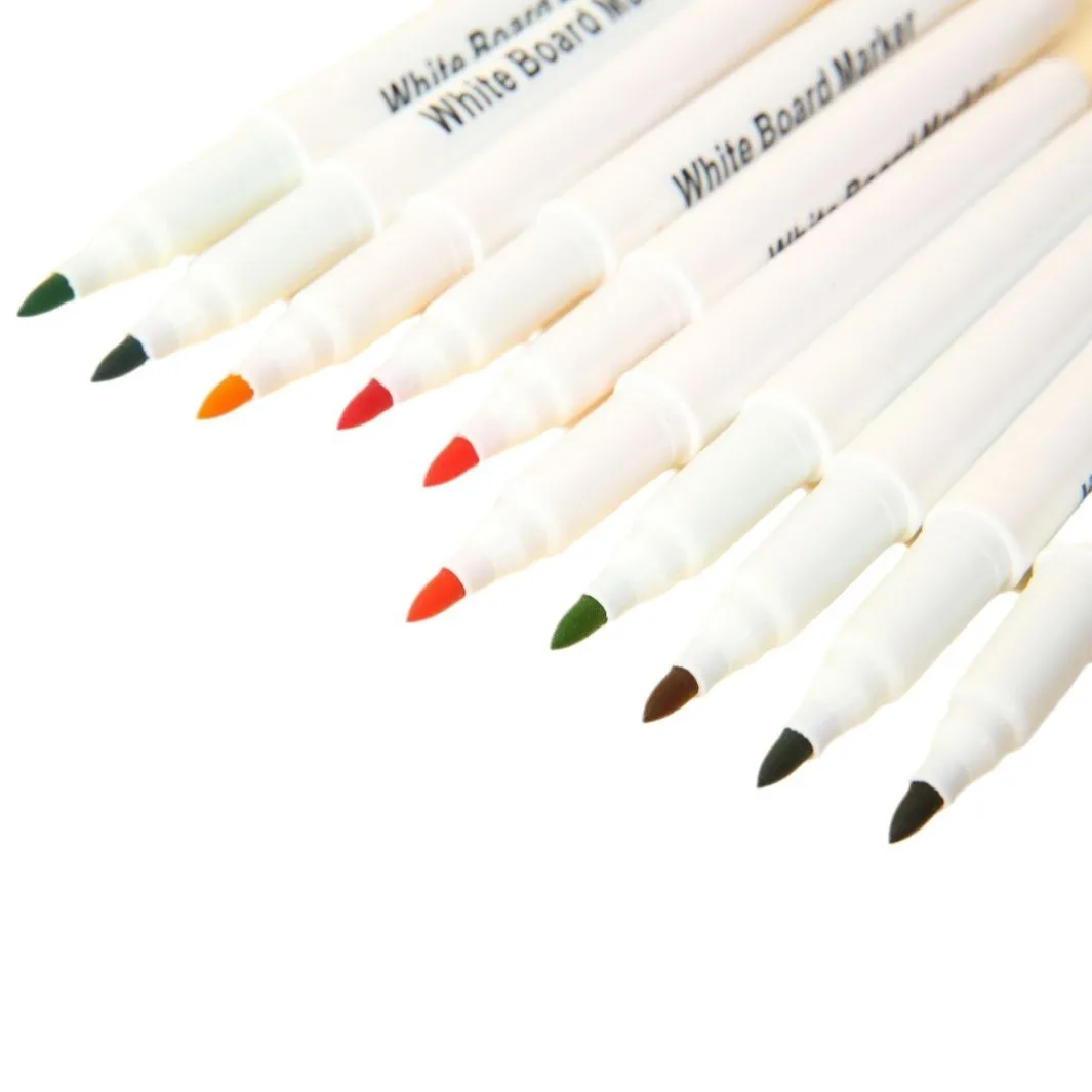 Factory Customized Smoothing Writing Easily Wiping Erasable Marker Pen 10 Colors White Board Pen