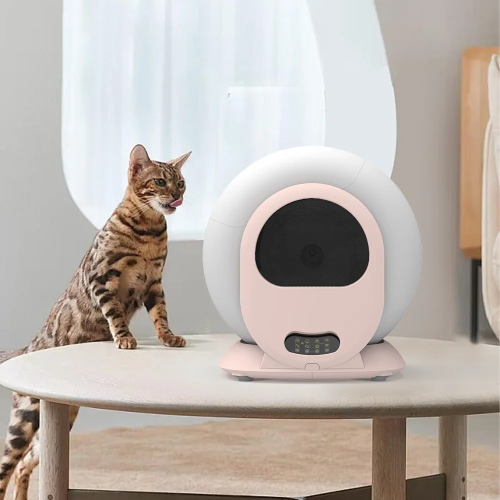 Новинка модный дизайн низкошумное приложение сенсорный Wi-Fi интеллектуальный Электрический самоочищающийся умный автоматический ящик для туалета кошек