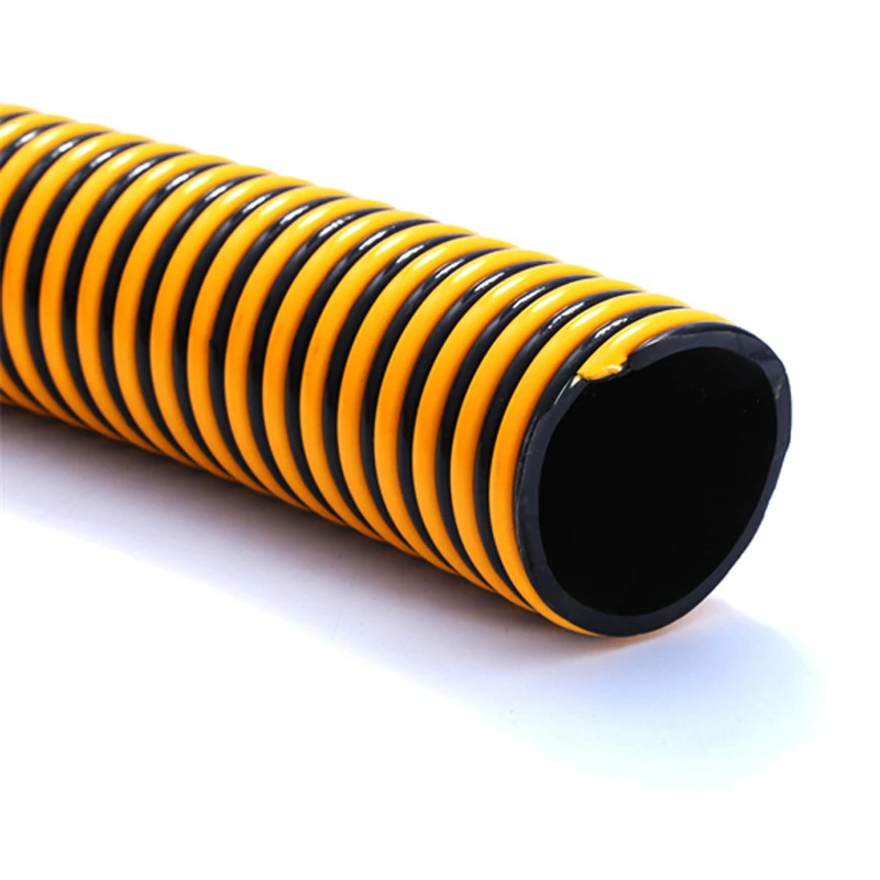 Factory direct suction hose ribbed type corrugated plastic hose sand suction pipe pvc spiral with sale price