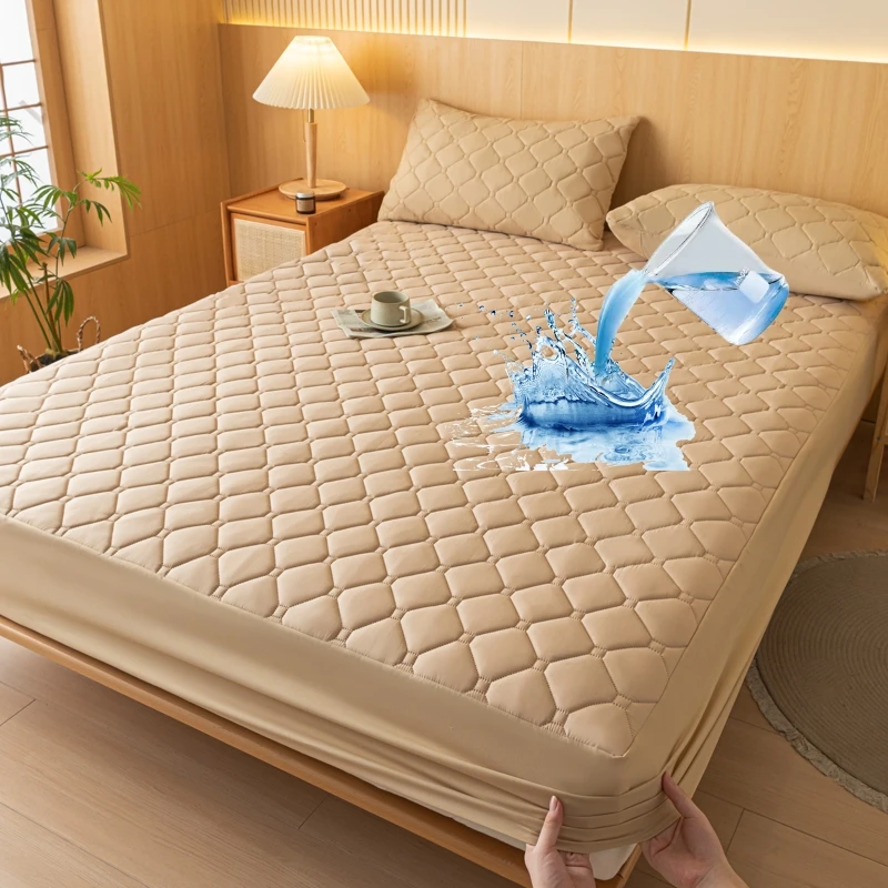 Однотонный водонепроницаемый защитный чехол для матраса