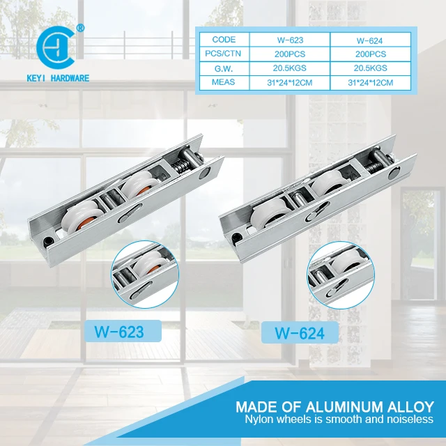 Wholesale Iraq market sliding door nylon wheel roller V groove Aluminum window iron rollers pulley wheel