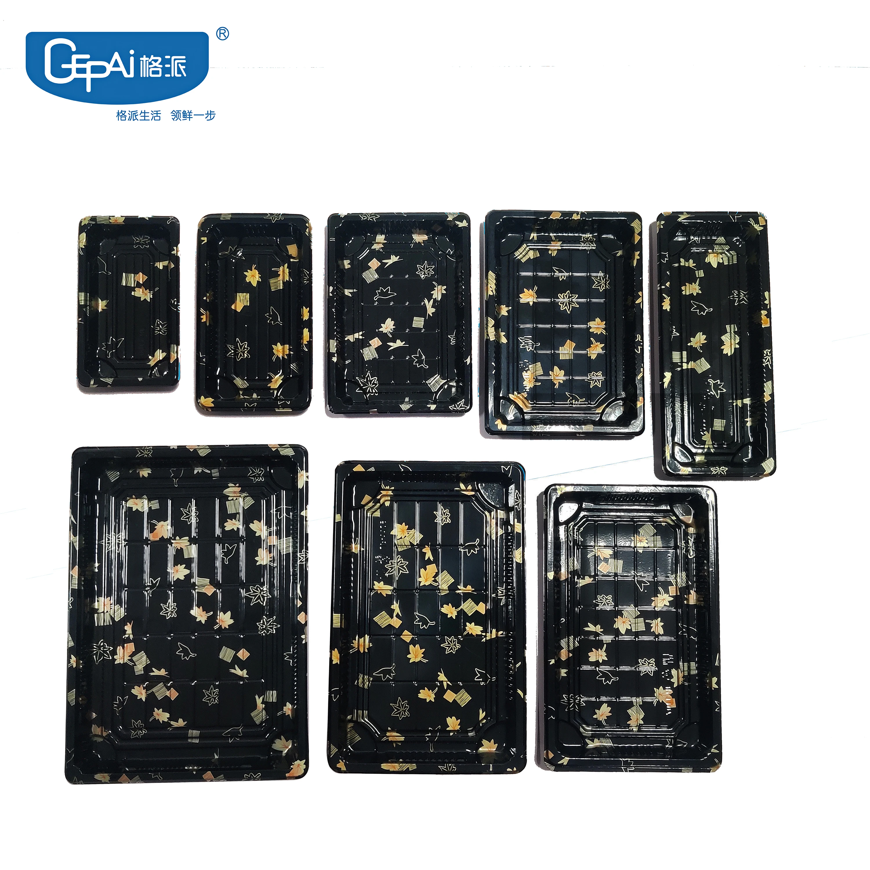 Transparent Disposable Plastic Sushi Food Packaging Box Trays And Lids