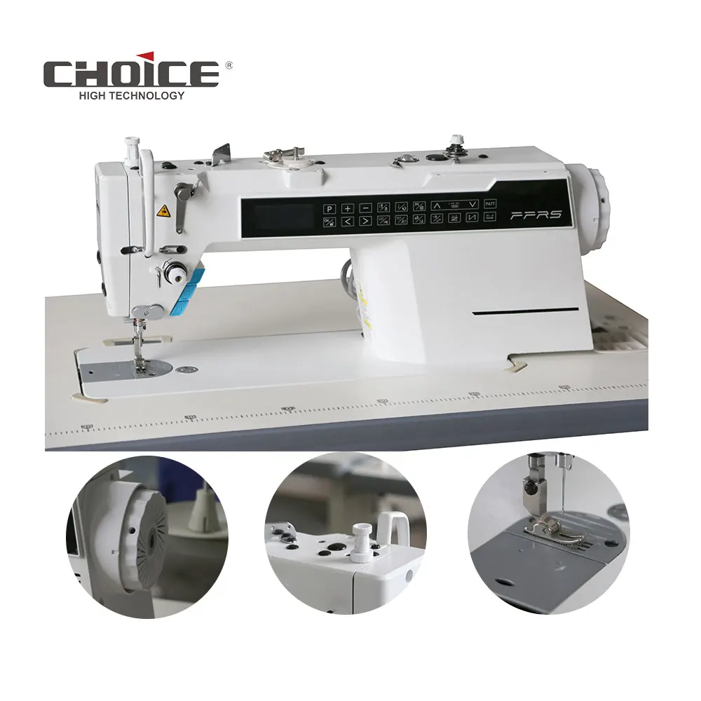 R8X New Type !!Computerized Single Needle Lockstitch Sewing Machine With Auto Functions