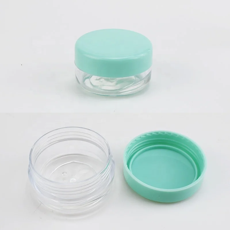 small clear plastic  Leak Proof  travel bottle and jar set plastic travel bottle kit