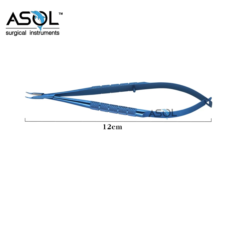 High quality curved needle holder surgical instruments curved 11mm jaws round handle