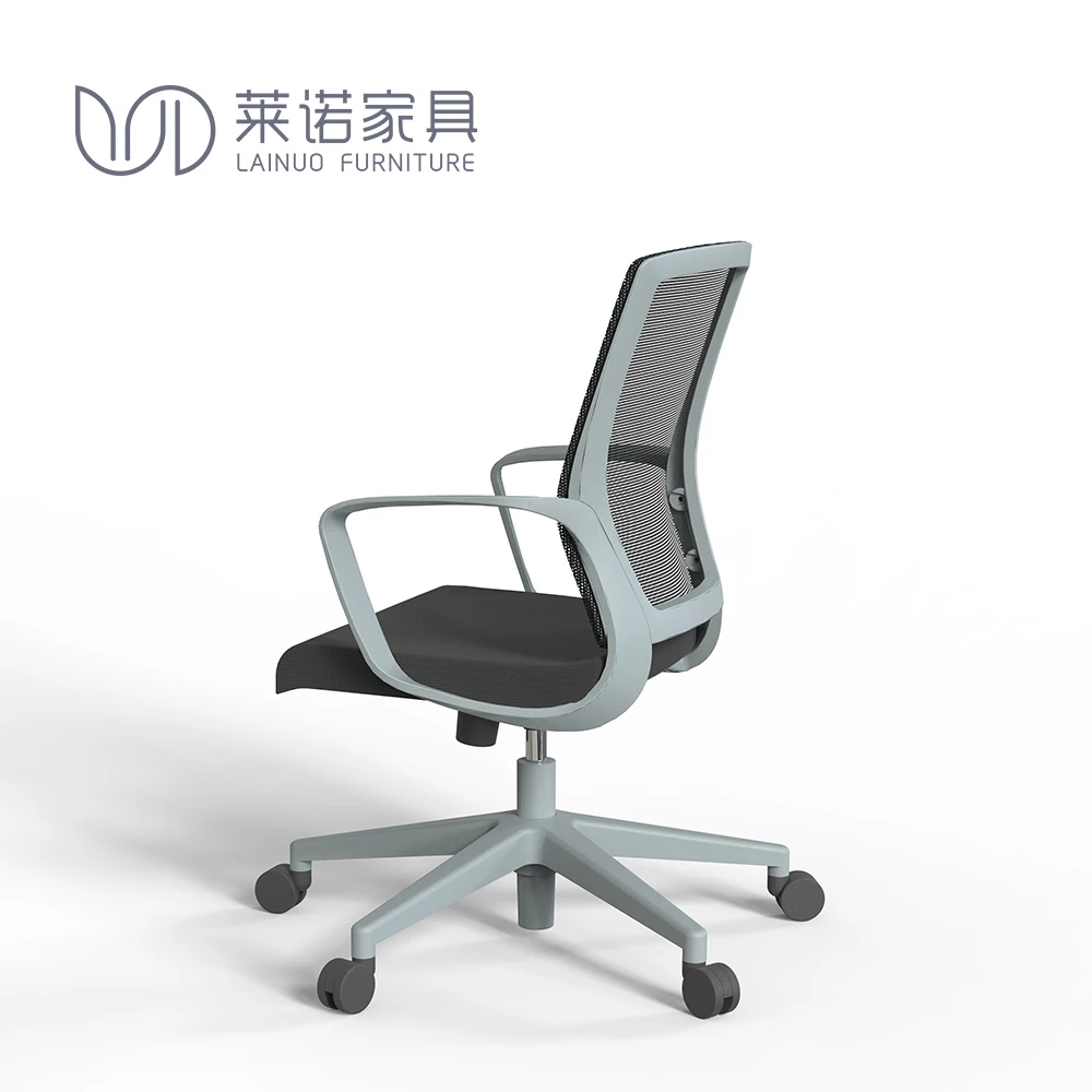 ergonomic office grey  mesh chair white