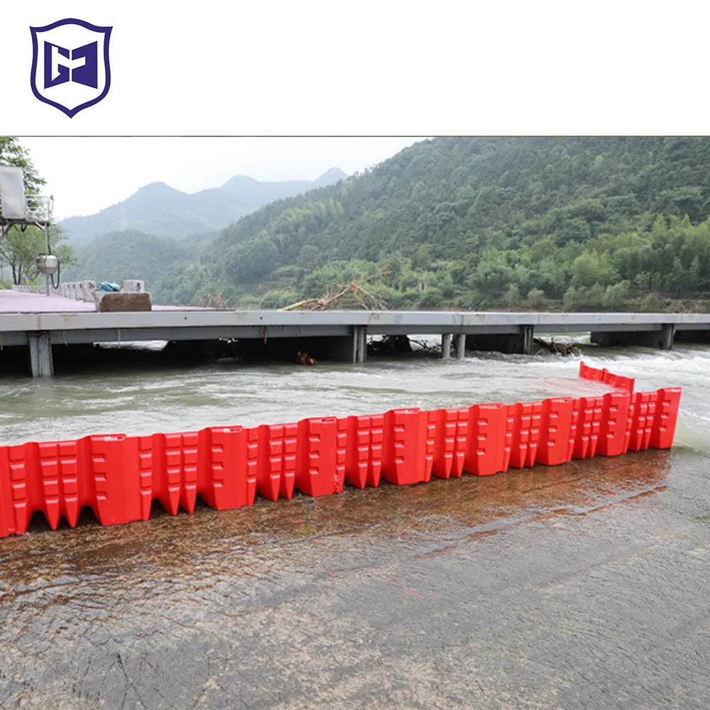 Garage plastic flood control board flood barrier garage door quick dam box wall flood barrier