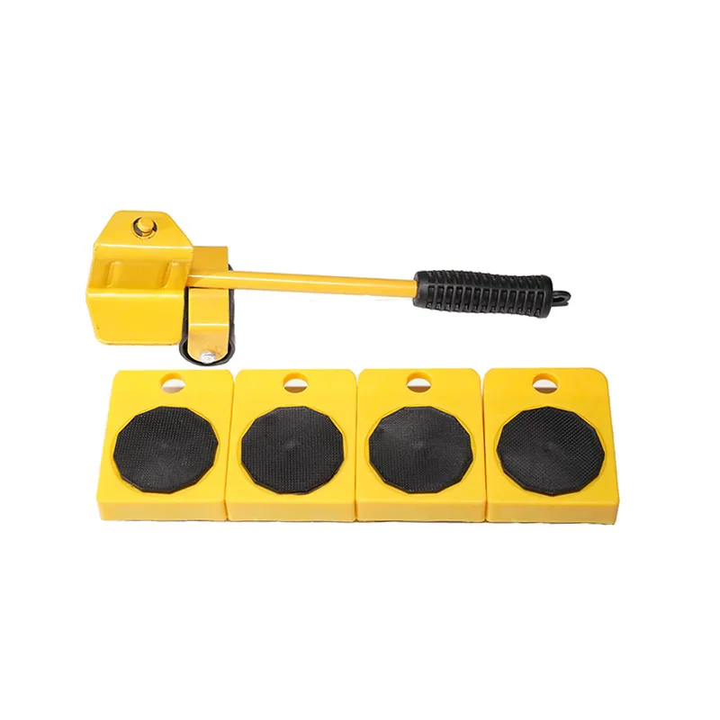 Heavy Furniture Lifter Mover Triangle Wheels Sliders Table Sofa Appliance Home Trolley Lift Transport Set
