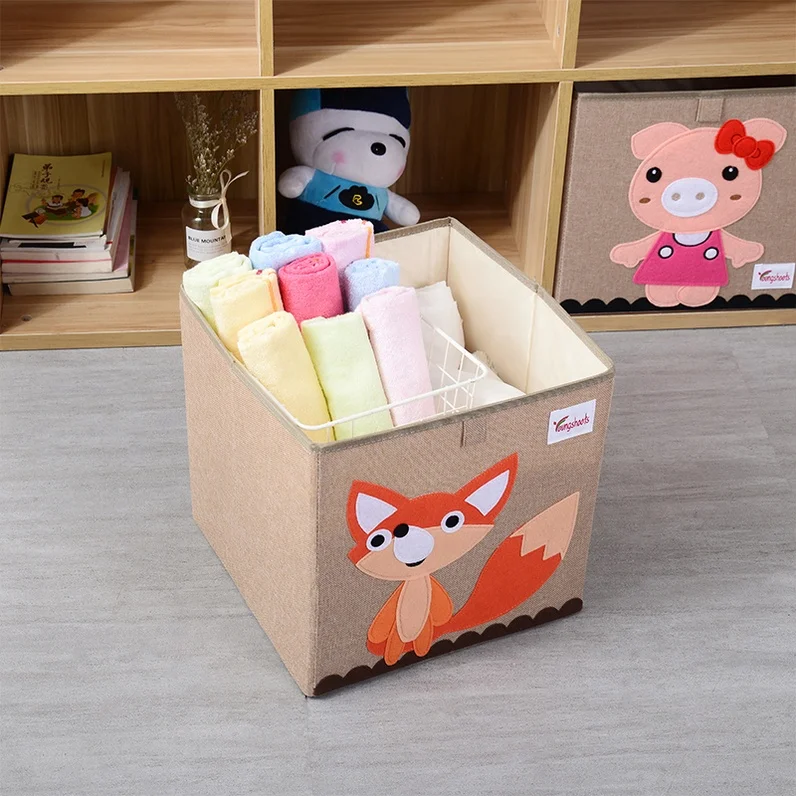 Linen Storage Basket From China Sustainable Eco Friendly Storage Box For Kids And Teen Storage