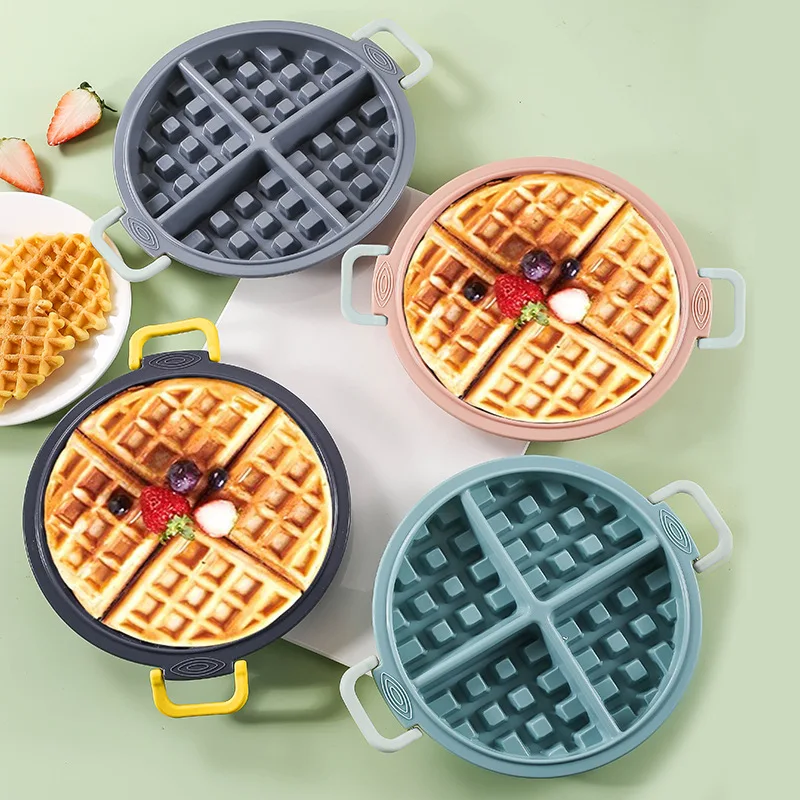 Silicone Waffle Mold Best Nonstick Maker Molds Baking Mini Large Round Square Tray Multicavity Reusable Flexible Bpafree Easy