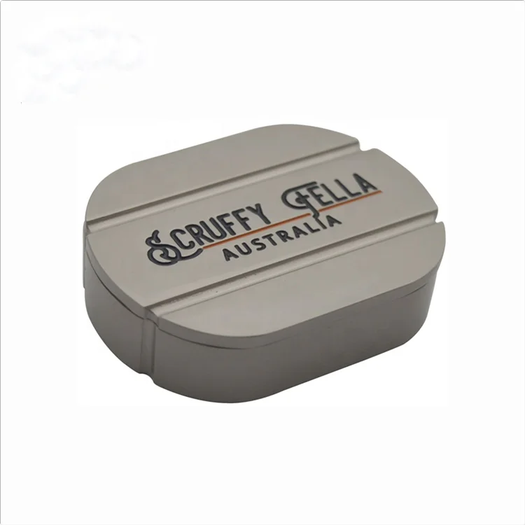 custom swivel spinning sliding metal tin box for solid perfume