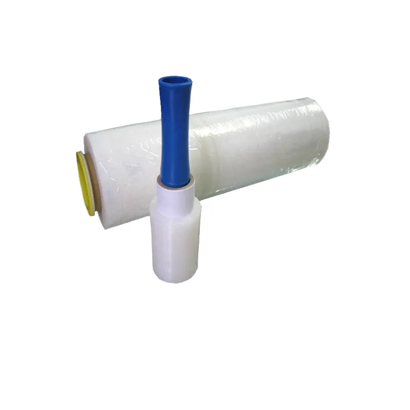 Transparent pallet stretch film 23 micron polyethylene stretch film with good price by china manufacturer